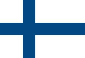 Finlande drapeau illustrateur pays drapeaux vecteur