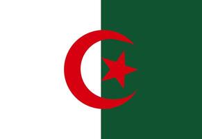 Algérie drapeau illustrateur pays drapeaux vecteur