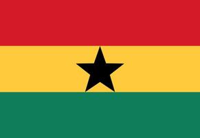 Ghana drapeau illustrateur pays drapeaux vecteur