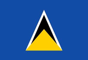 incroyable Saint lucia drapeau illustrateur pays drapeaux vecteur