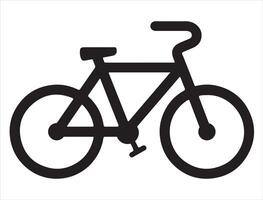 vélo silhouette sur blanc Contexte vecteur