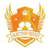 Football club logo icône illustration symbole conception vecteur