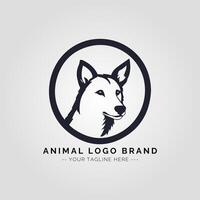 animal minimaliste logo concept vecteur