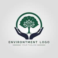 environnement minimaliste logo vecteur