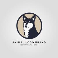 animal minimaliste logo concept vecteur