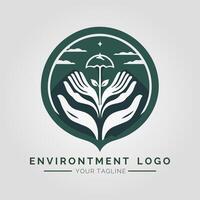 environnement minimaliste logo vecteur