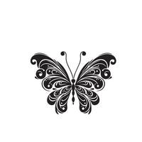 papillon silhouette. papillon logo. papillon illustration vecteur