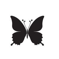 papillon silhouette. papillon logo. papillon illustration vecteur