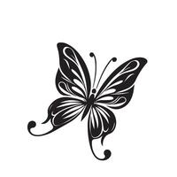 papillon silhouette. papillon logo. papillon illustration vecteur