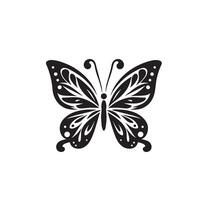 papillon silhouette. papillon logo. papillon illustration vecteur