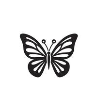 papillon silhouette. papillon logo. papillon illustration vecteur