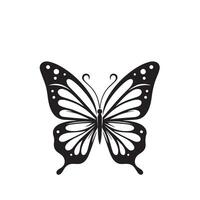 papillon silhouette. papillon logo. papillon illustration vecteur