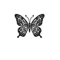 papillon silhouette. papillon logo. papillon illustration vecteur