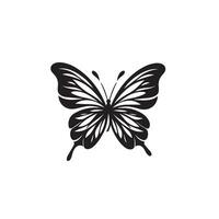 papillon silhouette. papillon logo. papillon illustration vecteur