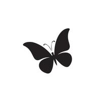 papillon silhouette. papillon logo. papillon illustration vecteur