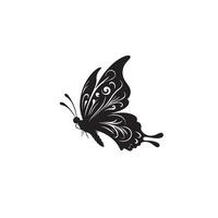 papillon silhouette. papillon logo. papillon illustration vecteur