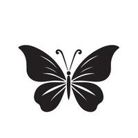 papillon silhouette. papillon logo. papillon illustration vecteur