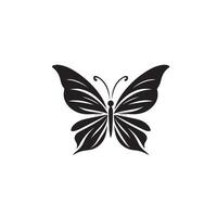 papillon silhouette. papillon logo. papillon illustration vecteur