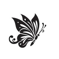 papillon silhouette. papillon logo. papillon illustration vecteur