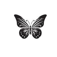 papillon silhouette. papillon logo. papillon illustration vecteur