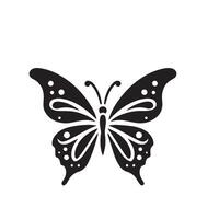 papillon silhouette. papillon logo. papillon illustration vecteur