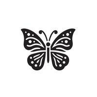 papillon silhouette. papillon logo. papillon illustration vecteur