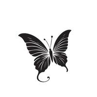 papillon silhouette. papillon logo. papillon illustration vecteur