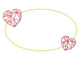 cœur forme Cadre contour Contexte vecteur