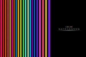 abstrait rayé brillant coloré Contexte avec noir espace pour votre conception et idées. vibrant pente couverture avec verticale lignes. multicolore conception vecteur