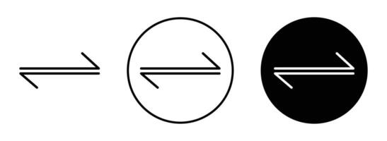 échange icône ensemble. vecteur