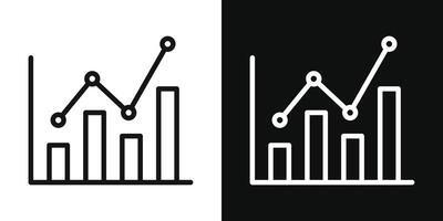 Statistiques icône ensemble. vecteur