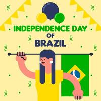 content indépendance journée de Brésil Contexte vecteur