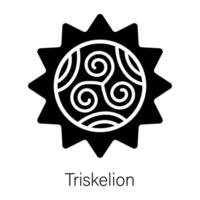 concepts de triskelion à la mode vecteur