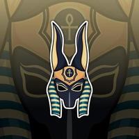 illustration de mascotte logo anubis vecteur