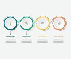 moderne cercle affaires infographie pro éléments vecteur