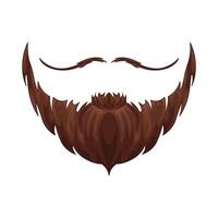 illustration de moustache et barbe vecteur