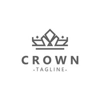 prime style couronne logo ancien abstrait symbole. Royal Roi icône. moderne luxe marque élément vecteur