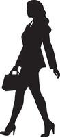 affaires Dame silhouette illustration blanc Contexte vecteur