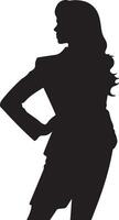 affaires Dame silhouette illustration blanc Contexte vecteur