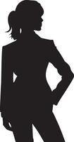 affaires Dame silhouette illustration blanc Contexte vecteur