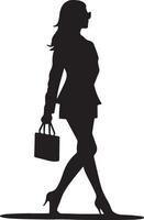 affaires Dame silhouette illustration blanc Contexte vecteur