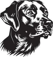 Labrador retriever chien clipart, Labrador retriever noir vecteur