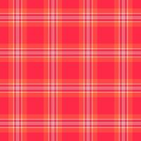 vichy texture Contexte vérifier, page plaid en tissu modèle. canadien tartan textile sans couture dans rouge et rose couleurs. vecteur