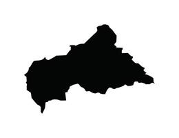 carte de central africain république. central africain république carte sur blanc Contexte. vecteur