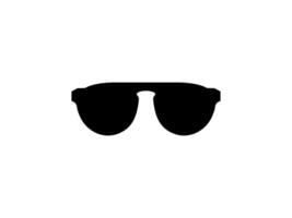 Soleil œil des lunettes silhouette, de face voir, plat style, pouvez utilisation pour pictogramme, logo gramme, applications, art illustration, modèle pour avatar profil image, site Internet, ou graphique conception élément vecteur