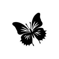 papillon silhouettes. mignonne printemps insectes avec ajouré ailes, en volant papillon. ailé insecte, divers détail magnifique papillon de nuit décoratif faune éléments. vecteur