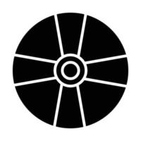 icône de glyphe de cd vecteur