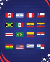 américain Football Etats-Unis 2024 emblèmes abstrait conception symbole logo américain Football final illustration vecteur
