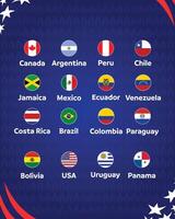 américain Football Etats-Unis 2024 drapeaux abstrait conception logo symbole américain Football final illustration vecteur