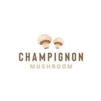 champignon champignon logo illustration adapté pour légume magasins et plantations vecteur